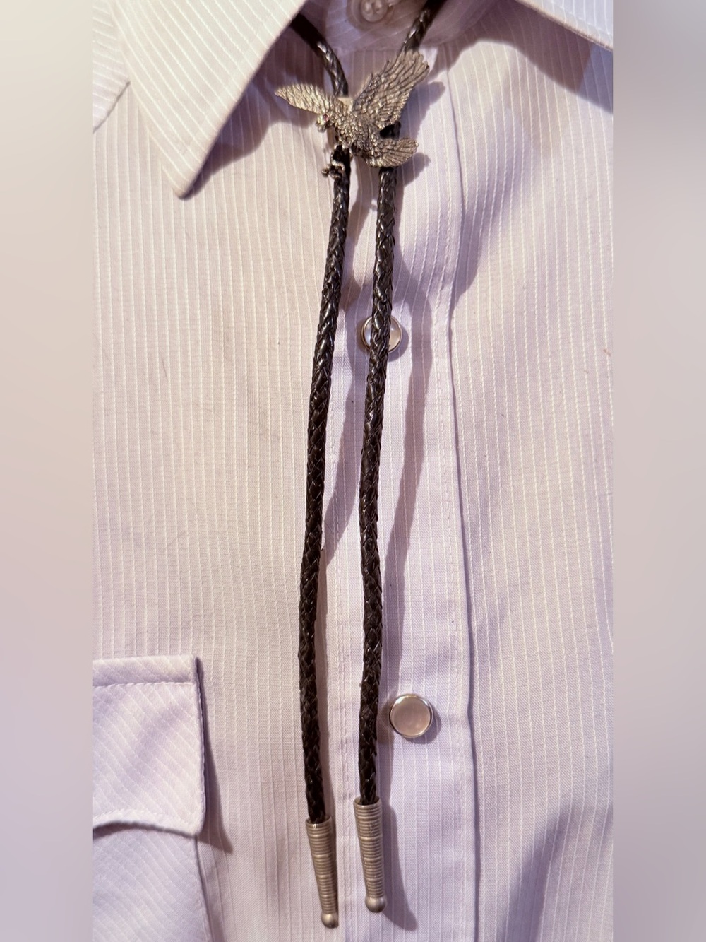 Vintage Flying Eagle Bolo Tie